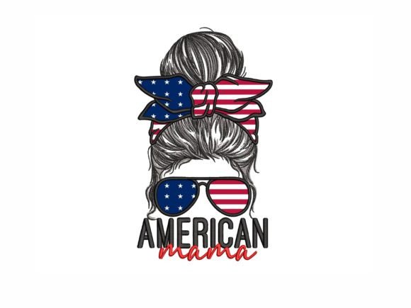 American Mama Applique: A Heartfelt Embroidery Design for Personalized Gifts