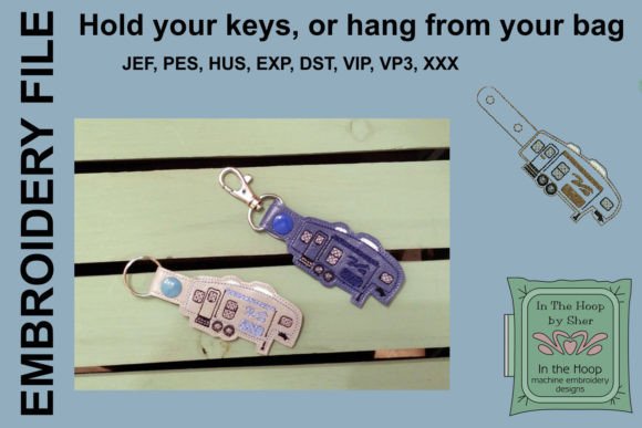 Camper Key Fob Embroidery Review