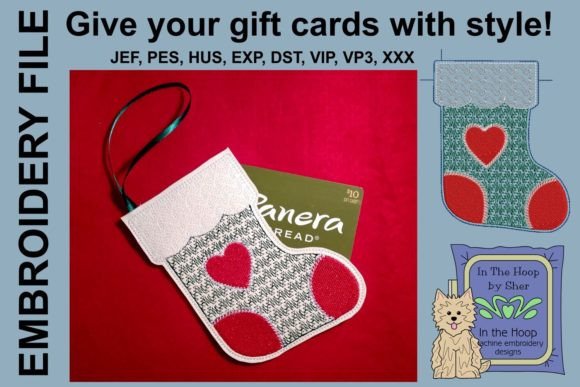 Christmas Stocking Gift Card Holder Embroidery Review