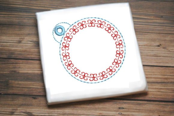 Elegant Circular Key Ring: A Versatile Embroidery Design for Personalized Gifts