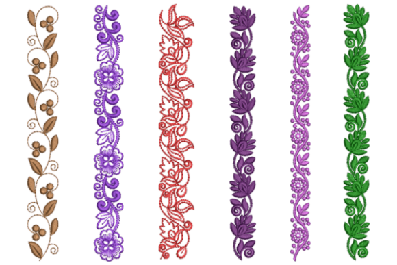 Flower and Leaves Borders Set Review for Seasonal Embroidery
