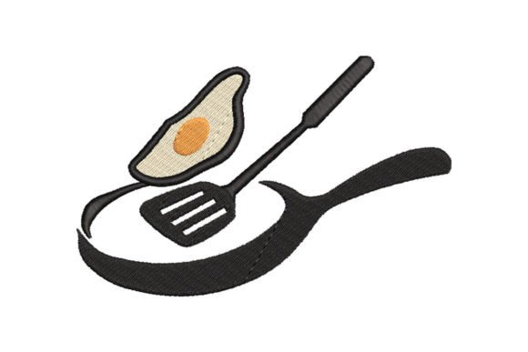 Fried Egg in Frying Pan Embroidery Design Review