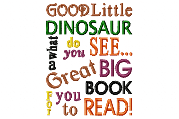 Good Little Dinosaur: A Charming Embroidery Design for Personalized Gifts