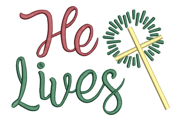 He Lives Embroidery Design Review for Boutique Sweatshirts