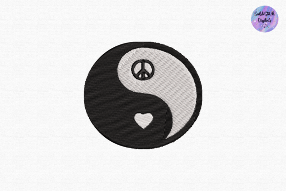 Peace and Love Yin Yang Embroidery Review