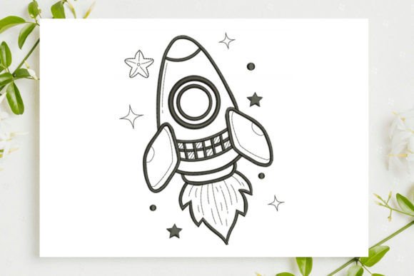 Rocket Taking Off Embroidery Design Review for Boutique Sweatshirts