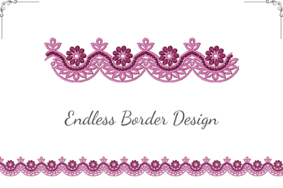 Stylist Border: A Versatile Embroidery Design for Handmade Gifts