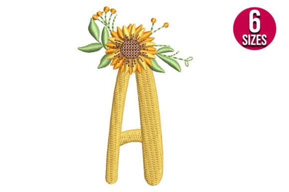 Sunflower Alphabet Letter a Design Review