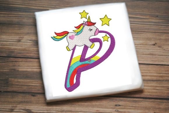 Unicorn Rainbow Letter P Review