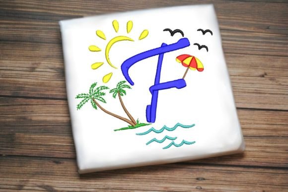 Welcome Summer, Alphabet Letter F Embroidery Review