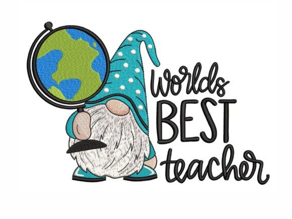 Worlds Best Teacher Embroidery Review